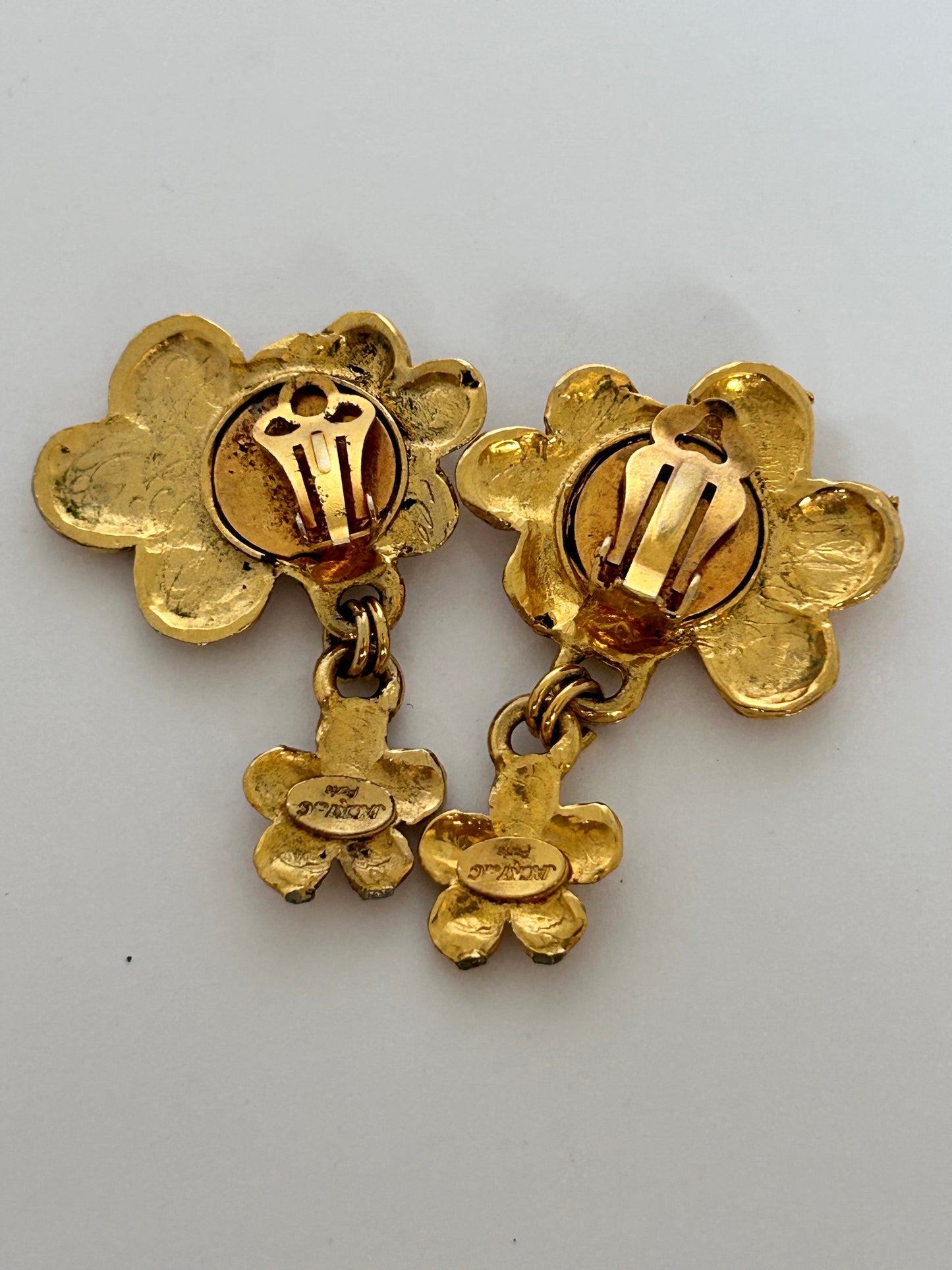 Vintage Jacky de G Clip on Earrings