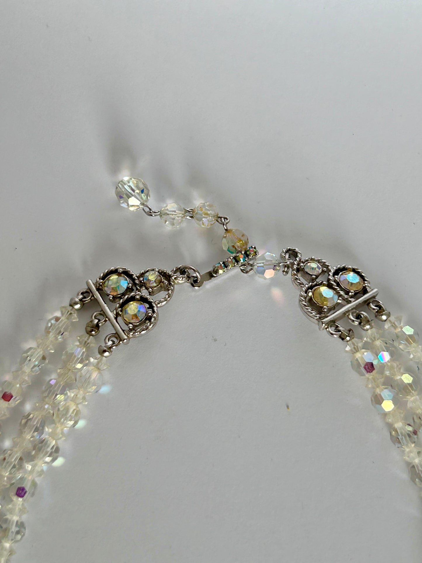 AB Coated Crystal Necklace