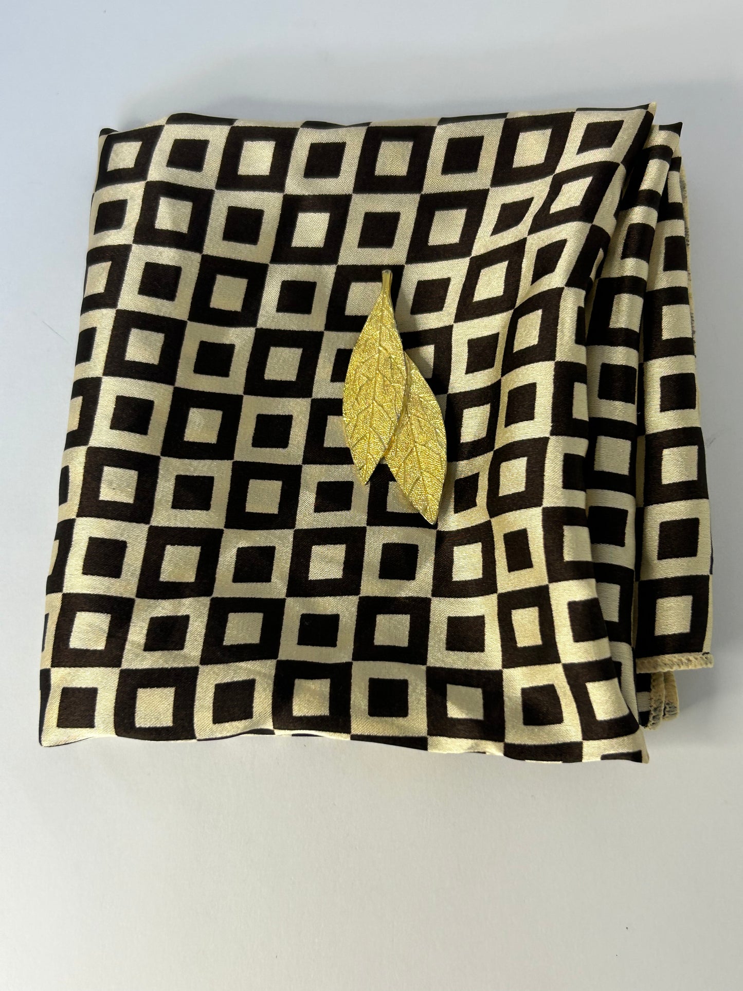 Vintage Brooch & Scarf Combo