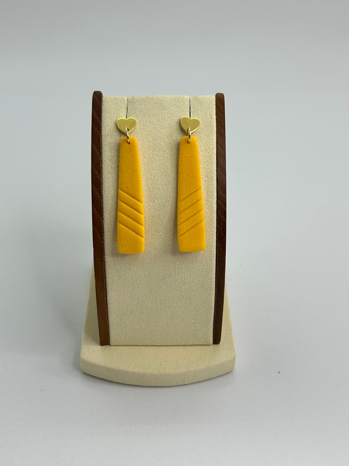 Clay Yellow Earring