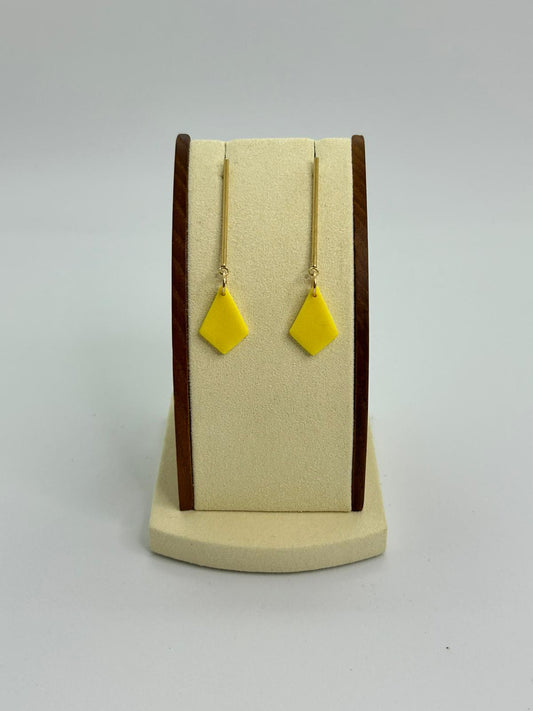 Clay Drop Earring - Yellow