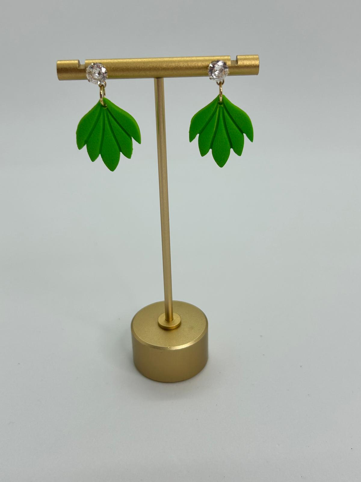 Clay Shell Earring - Green