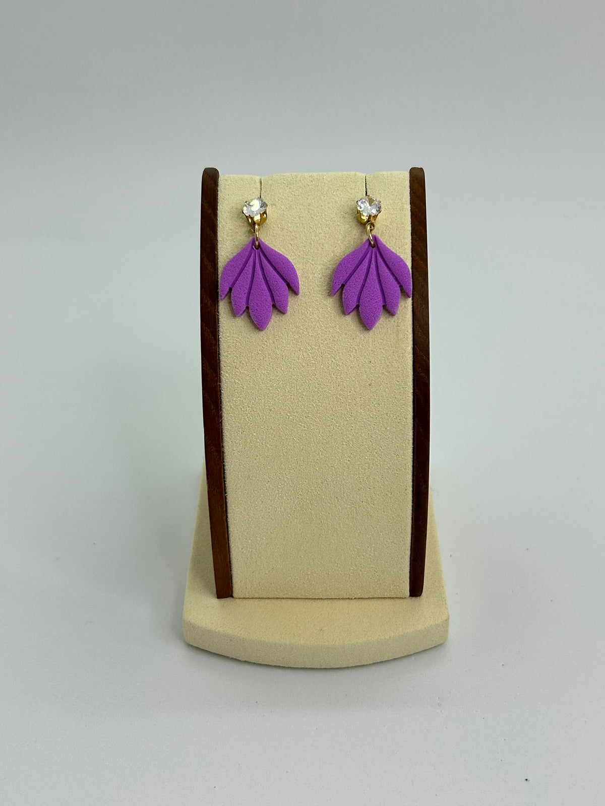 Clay Shell Earring - Purple