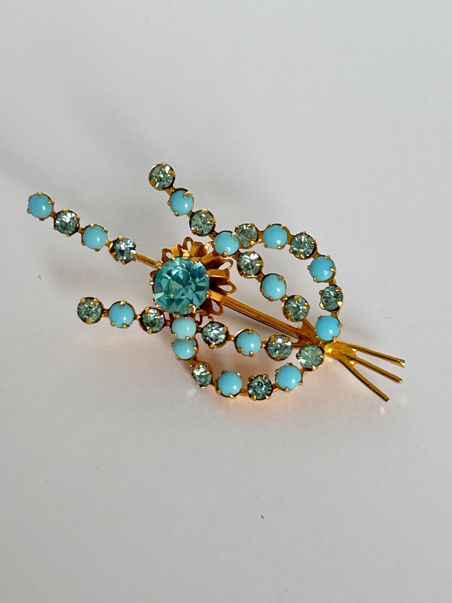 Vintage Turquoise Brooch