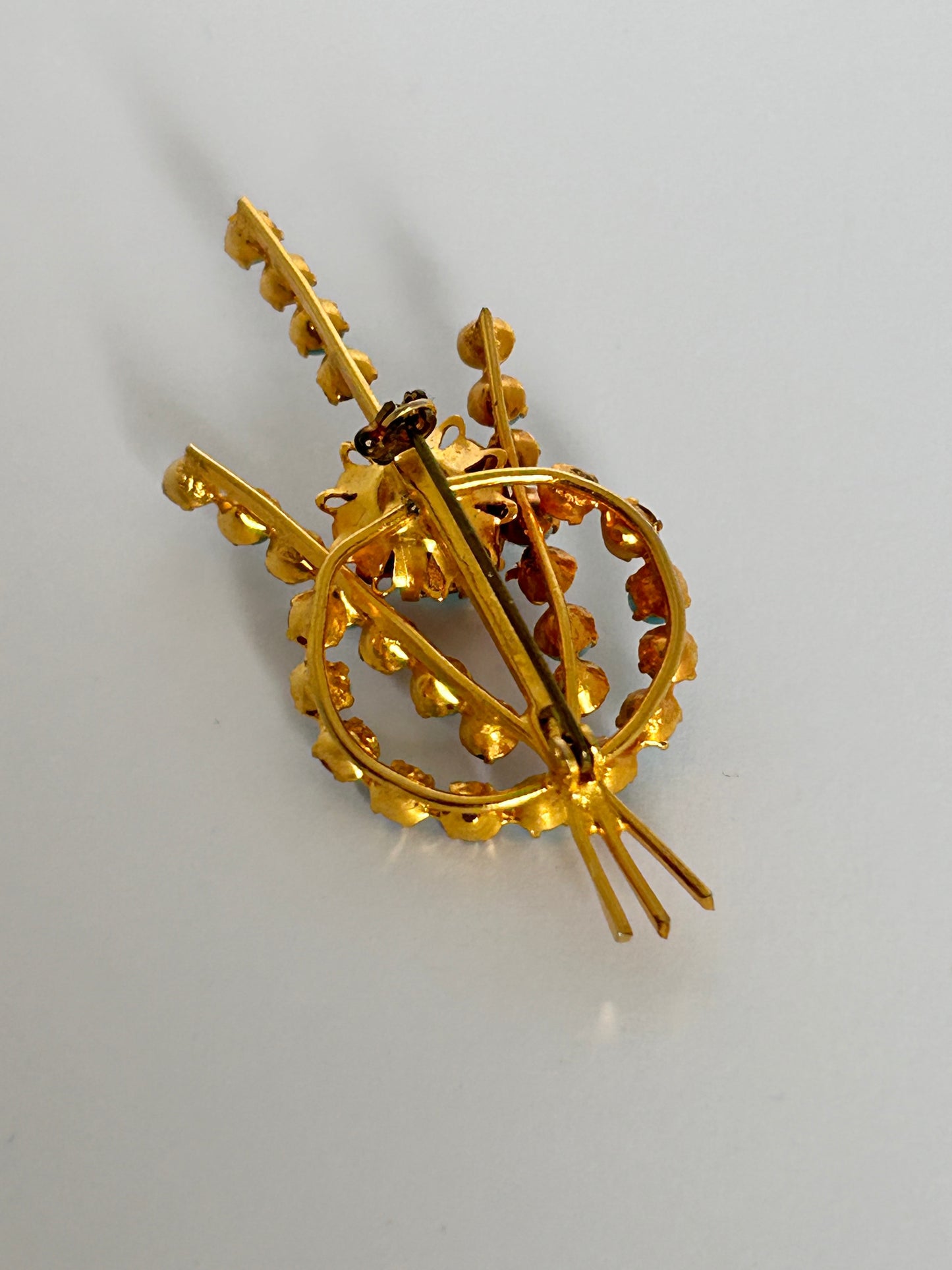 Vintage Turquoise Brooch