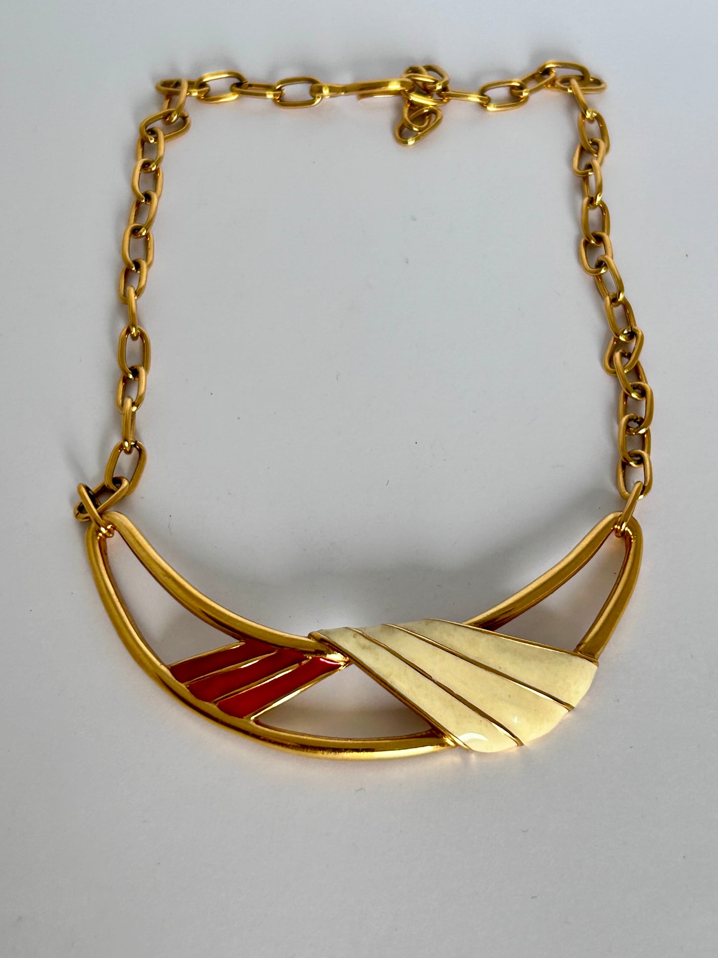 1980's Art Deco Revival Monet Necklace