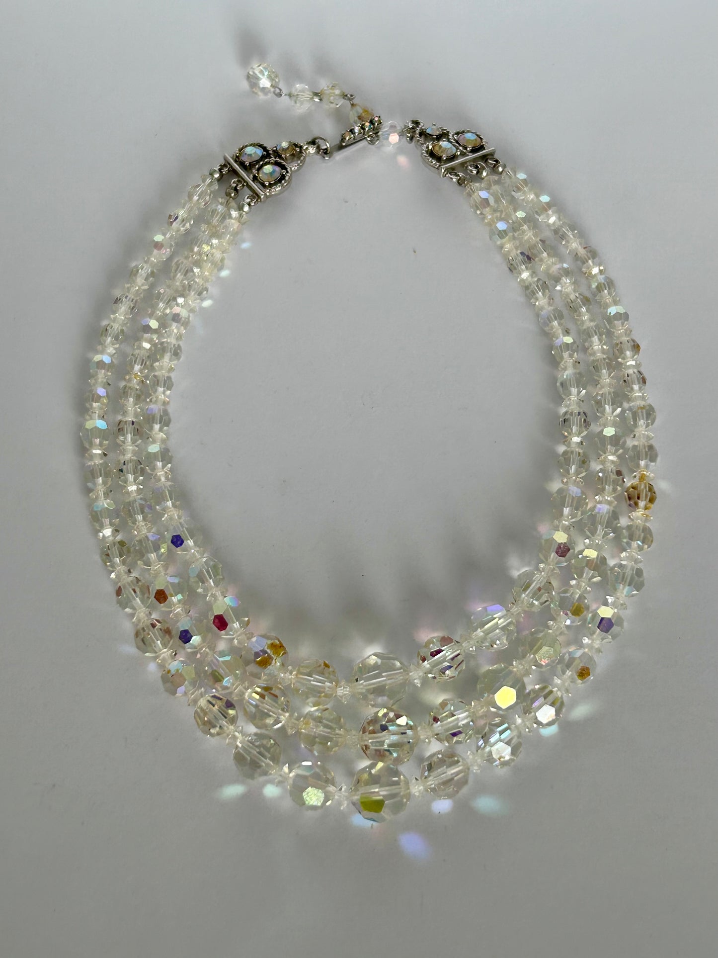 AB Coated Crystal Necklace
