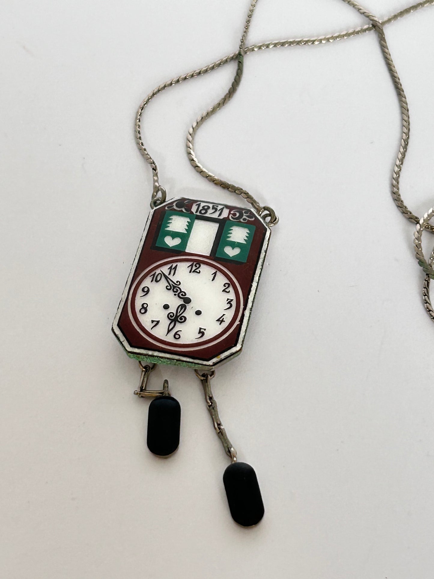 1970's Michel le Brun Enamel Brooch