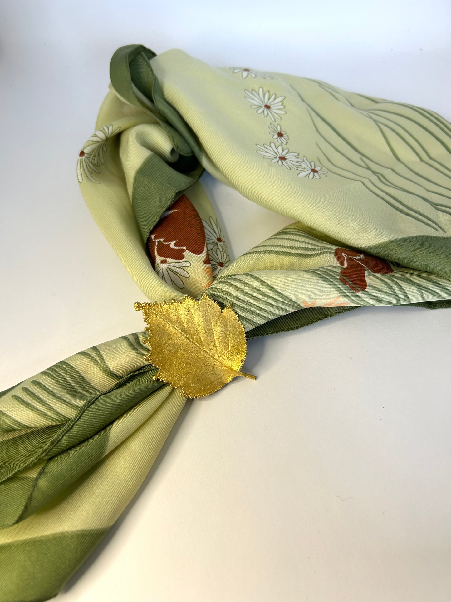 Vintage Brooch & Scarf