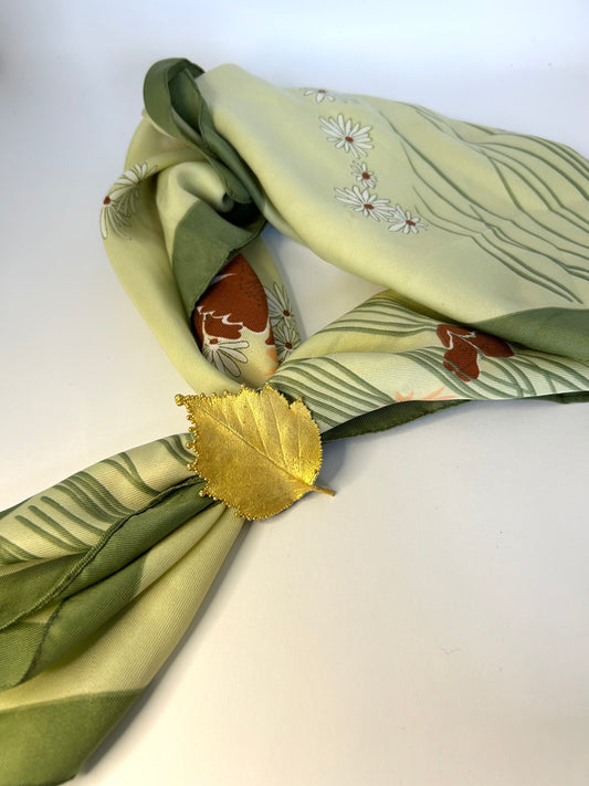 Vintage Brooch & Scarf