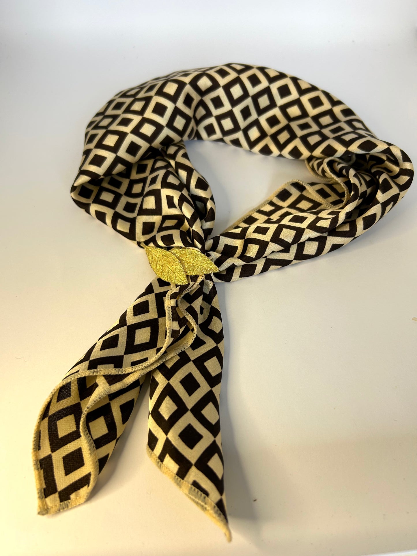 Vintage Brooch & Scarf Combo