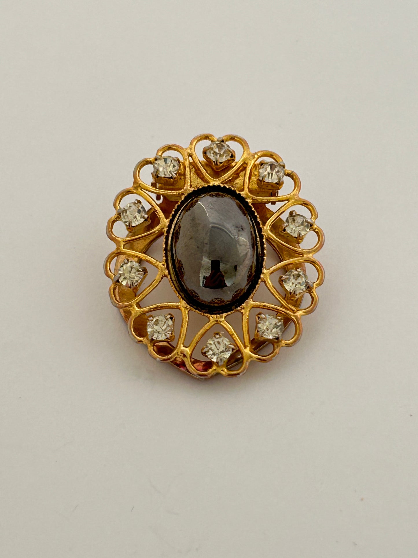 Gold & Black Scarf Clip