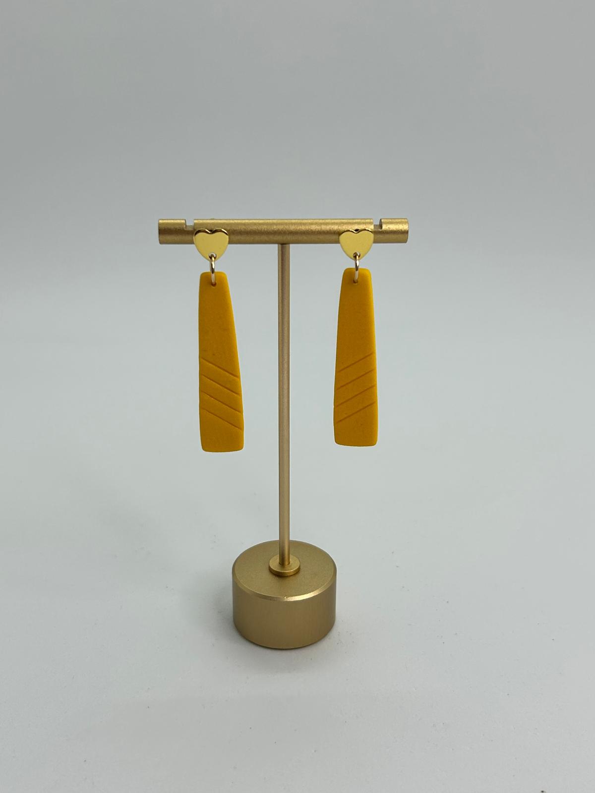 Clay Yellow Earring